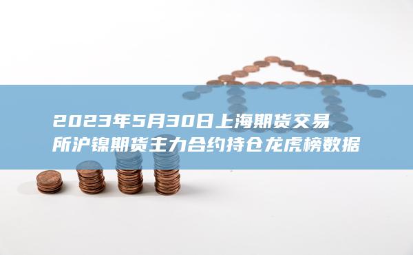2023年5月30日上海期货交易所沪镍期货主力合约持仓龙虎榜数据