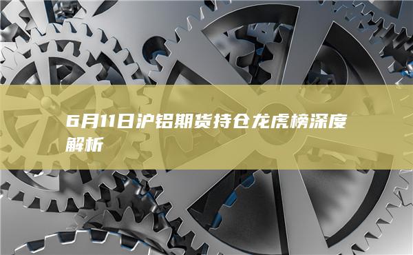 6月11日沪铝期货持仓龙虎榜深度解析