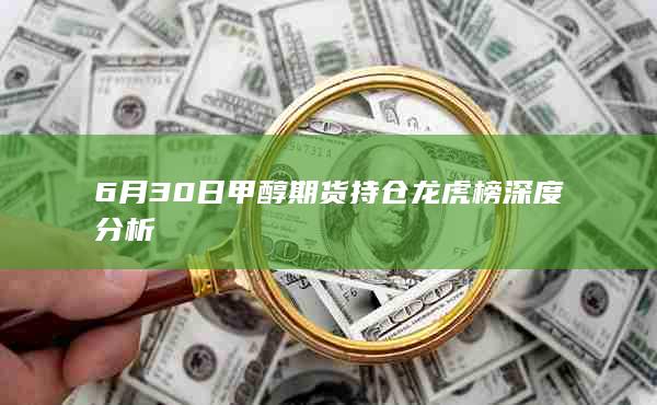 6月30日甲醇期货持仓龙虎榜深度分析