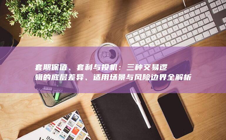 三种交易逻辑的底层差异