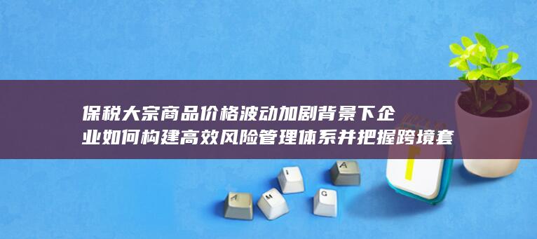 保税大宗商品价格波动加剧背景下企业如何构建高效风险管理体系并把握跨境套利新机遇的深度解析