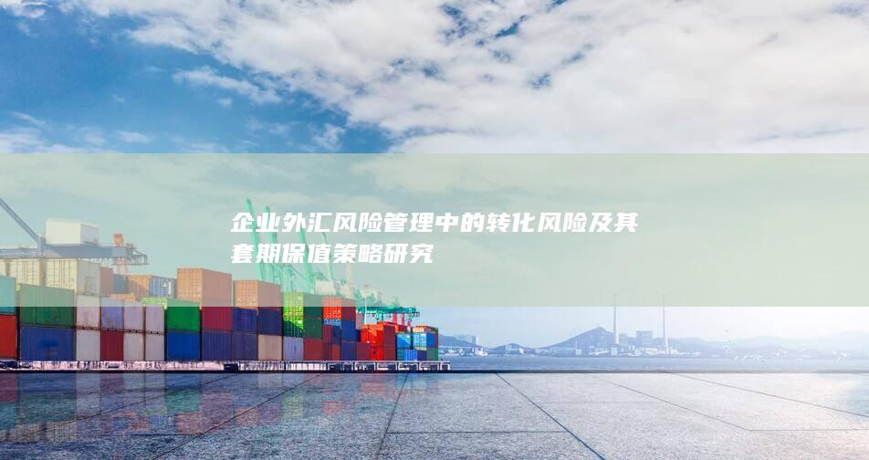 企业外汇风险管理中的转化风险及其套期保值策略研究