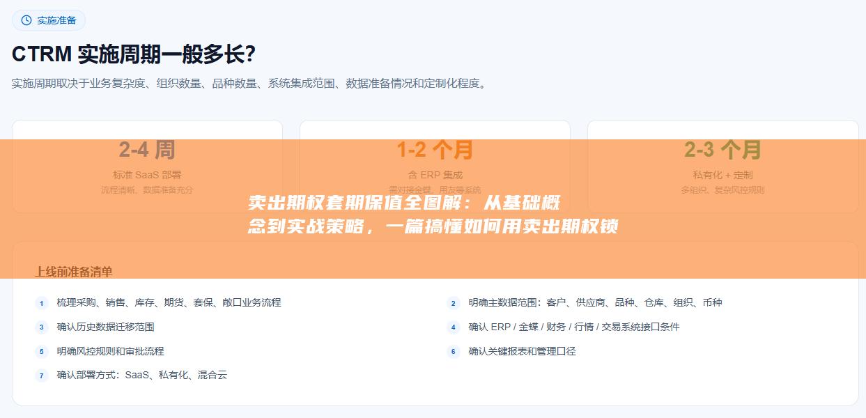 一篇搞懂如何用卖出期权锁定利润