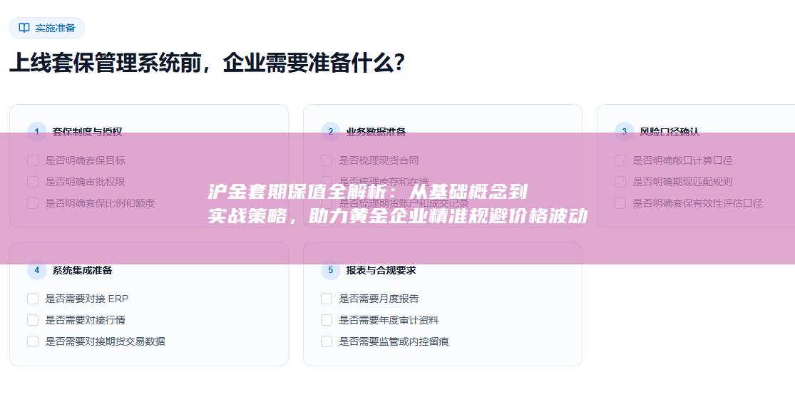 助力黄金企业精准规避价格波动风险