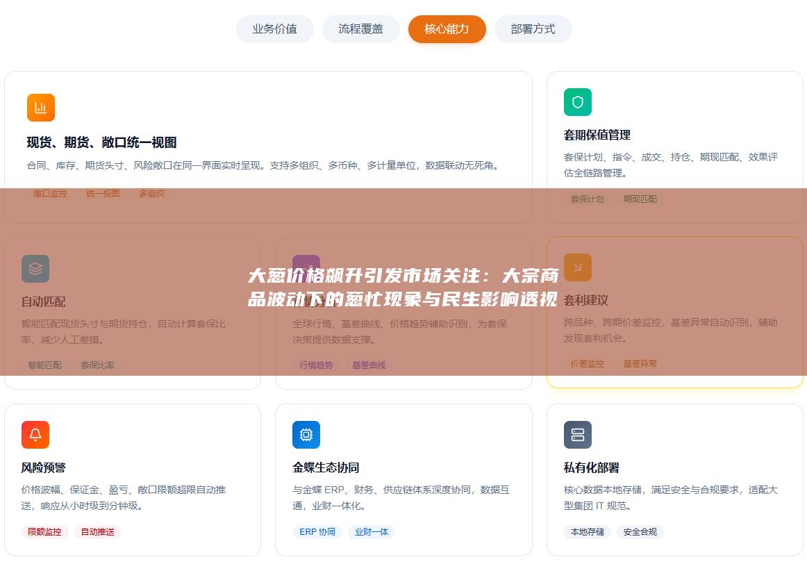 大葱价格飙升引发市场关注