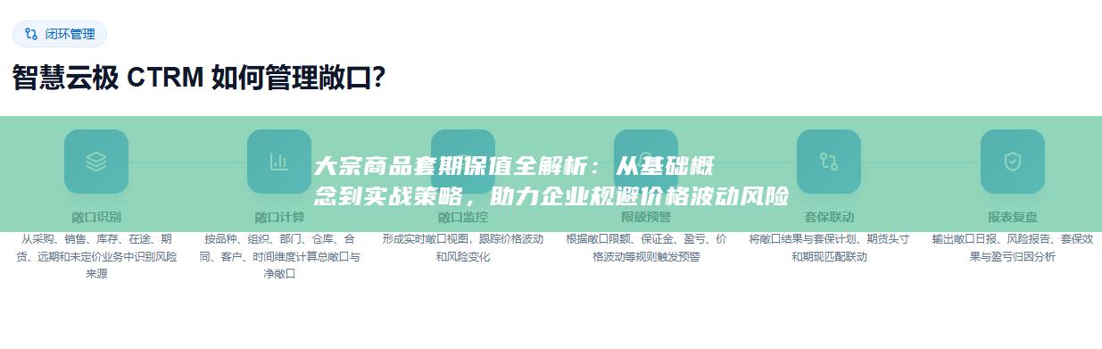 大宗商品套期保值全解析