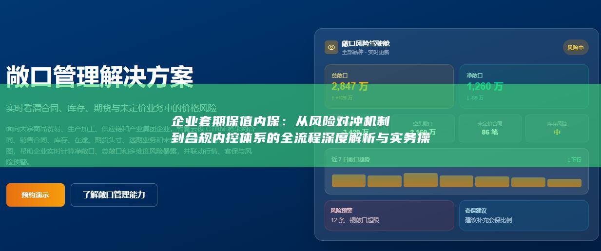 企业套期保值内保