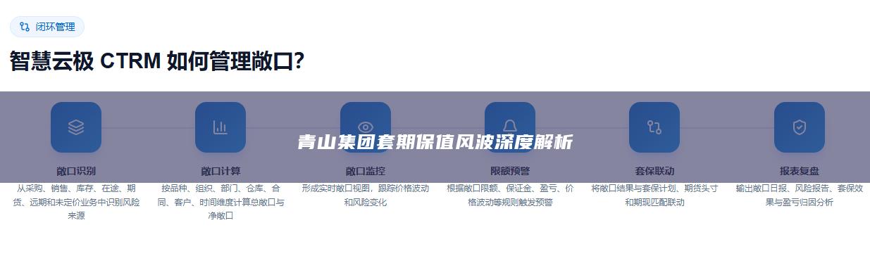 青山集团套期保值风波深度解析