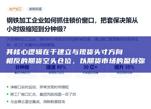 其核心逻辑在于建立与现货头寸方向相反的期货空头仓位