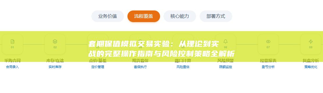 套期保值模拟交易实验