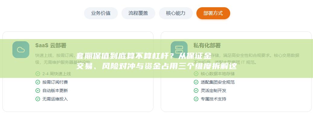套期保值到底算不算杠杆