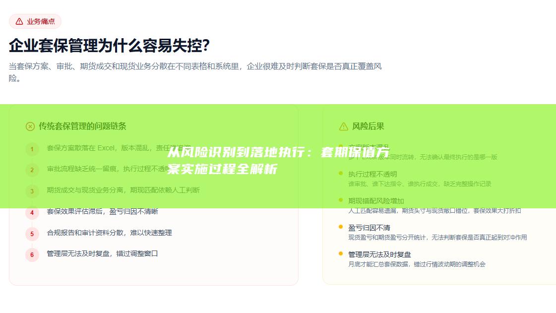 套期保值方案实施过程全解析