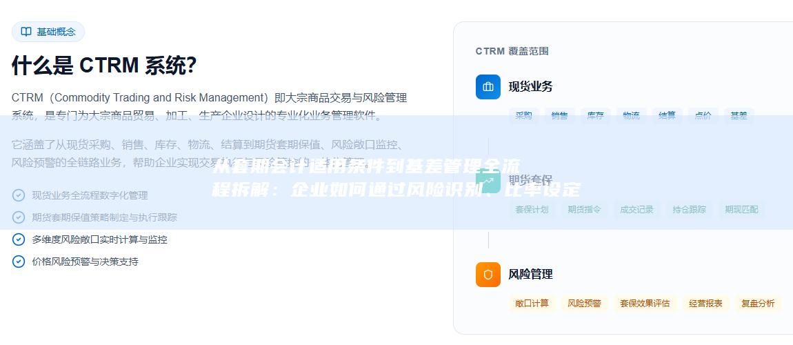 从套期会计适用条件到基差管理全流程拆解