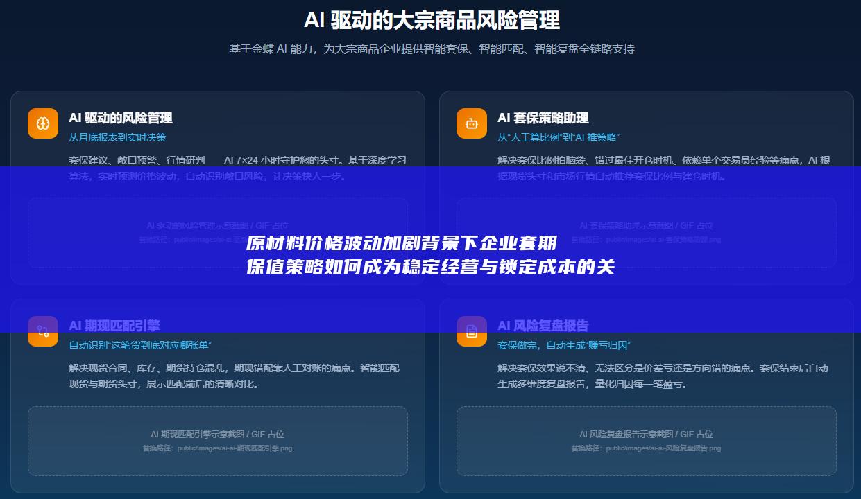 原材料价格波动加剧背景下企业套期保值策略如何成为稳定经营与锁定成本的关键利器