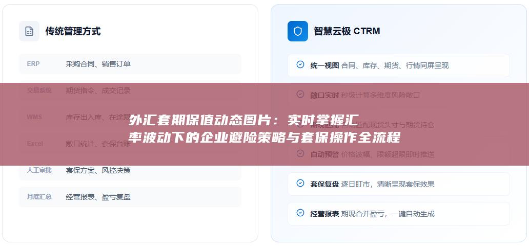 实时掌握汇率波动下的企业避险策略与套保操作全流程解析