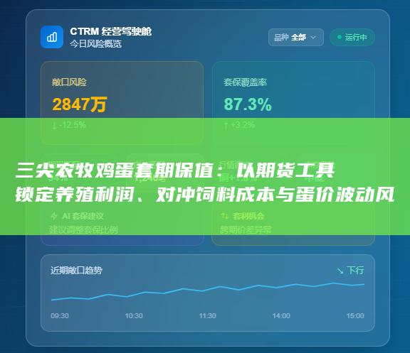 对冲饲料成本与蛋价波动风险的全流程风险管理方案