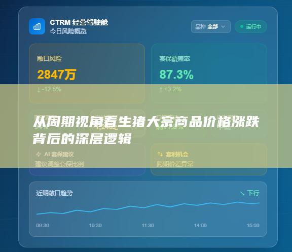 从周期视角看生猪大宗商品价格涨跌背后的深层逻辑