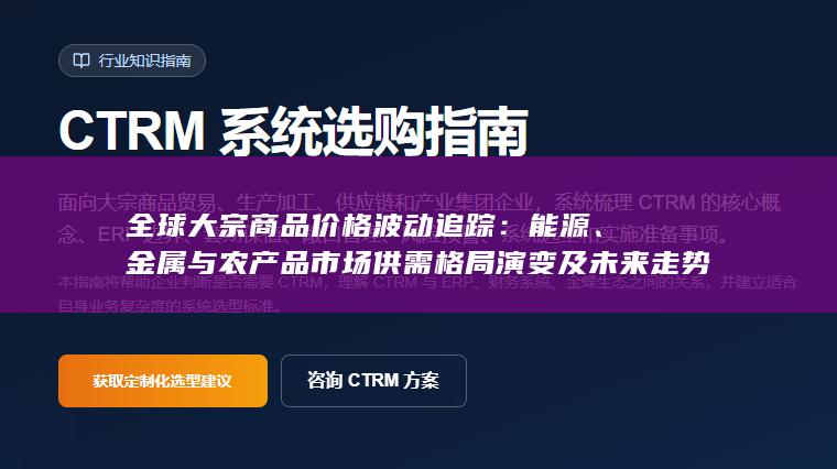 全球大宗商品价格波动追踪