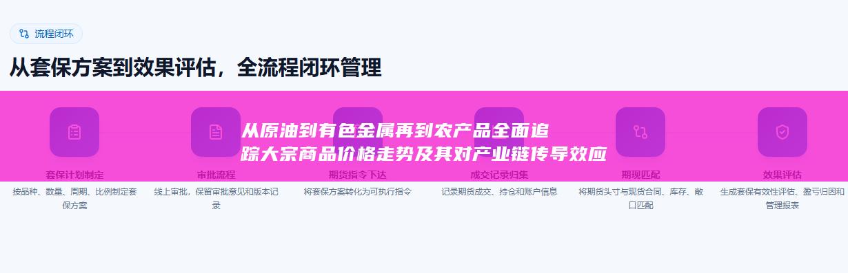 从原油到有色金属再到农产品全面追踪大宗商品价格走势及其对产业链传导效应的综合观察