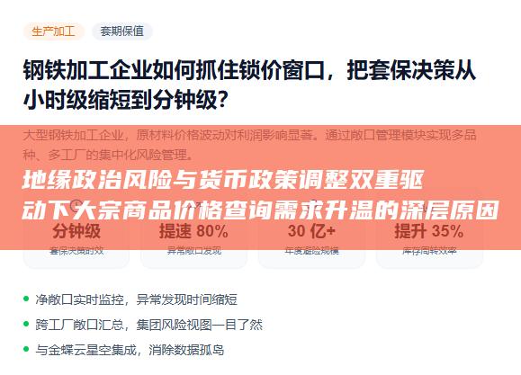 地缘政治风险与货币政策调整双重驱动下大宗商品价格查询需求升温的深层原因探究