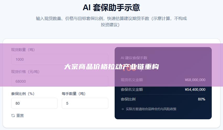 大宗商品价格拉动产业链重构