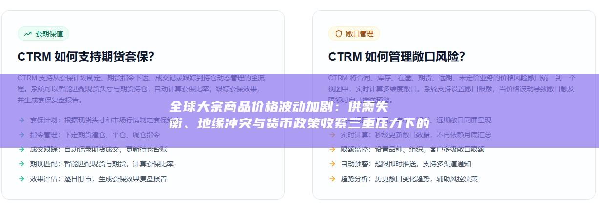 地缘冲突与货币政策收紧三重压力下的市场走势与风险研判