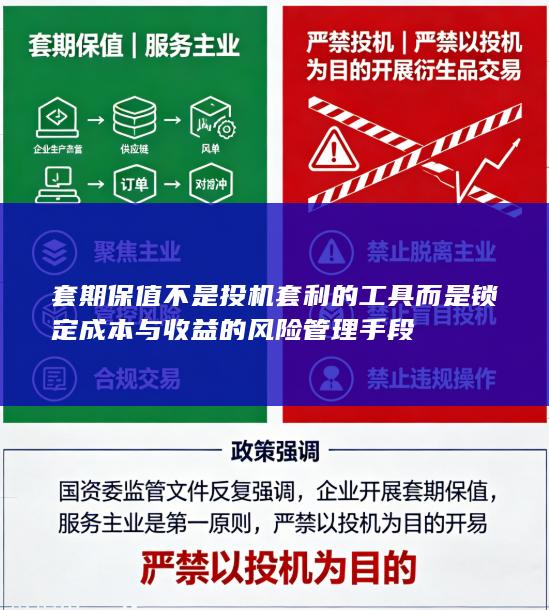 套期保值不是投机套利的工具而是锁定成本与收益的风险管理手段