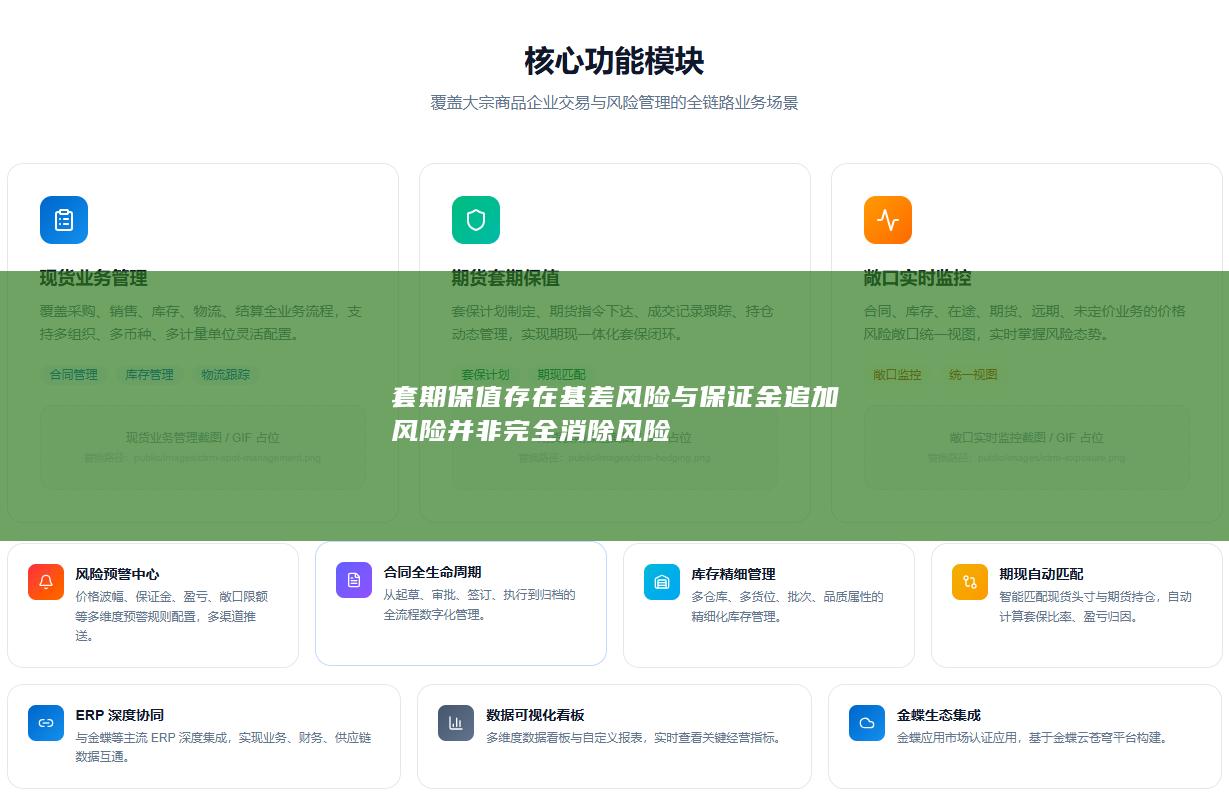 套期保值存在基差风险与保证金追加风险并非完全消除风险
