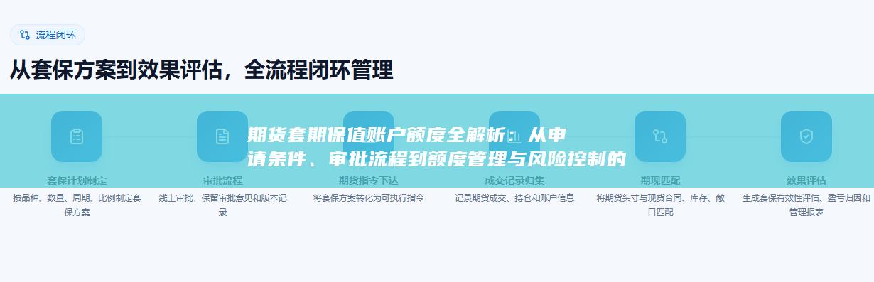 期货套期保值账户额度全解析