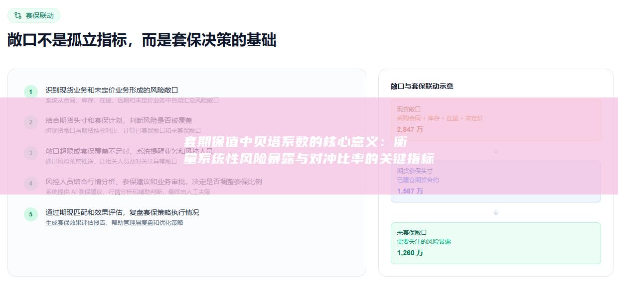 套期保值中贝塔系数的核心意义