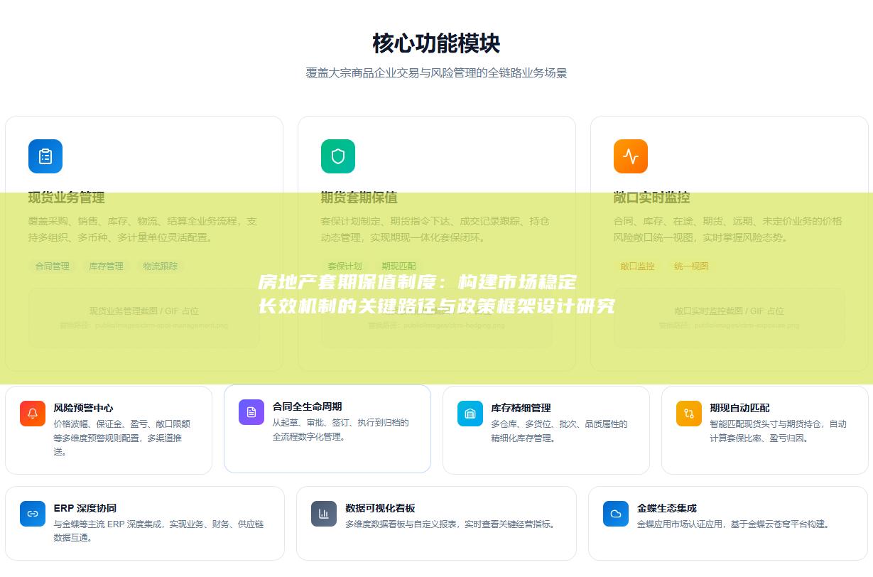 房地产套期保值制度