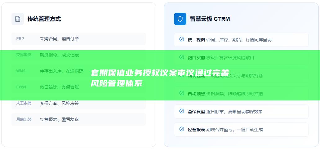 套期保值业务授权议案审议通过