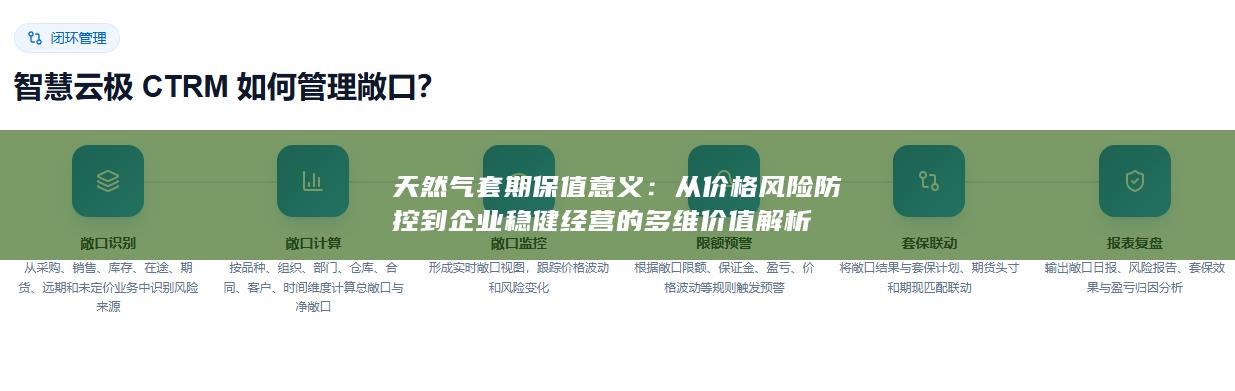 从价格风险防控到企业稳健经营的多维价值解析