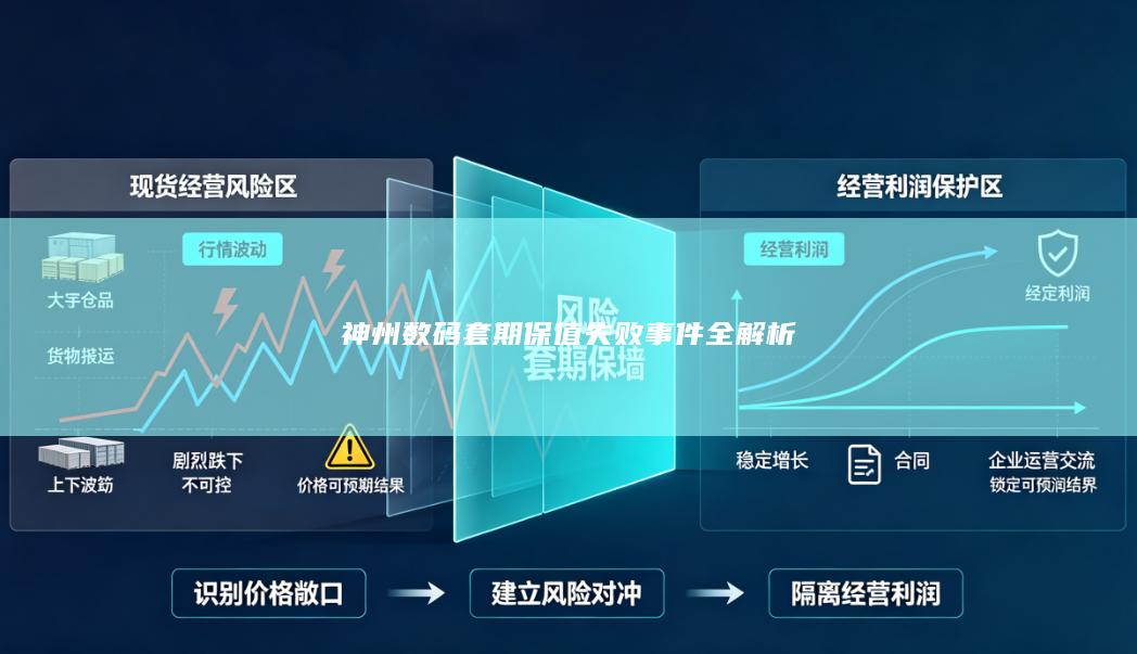 神州数码套期保值失败事件全解析