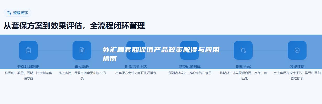 外汇局套期保值产品政策解读与应用指南
