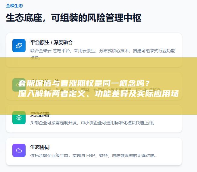 套期保值与看涨期权是同一概念吗
