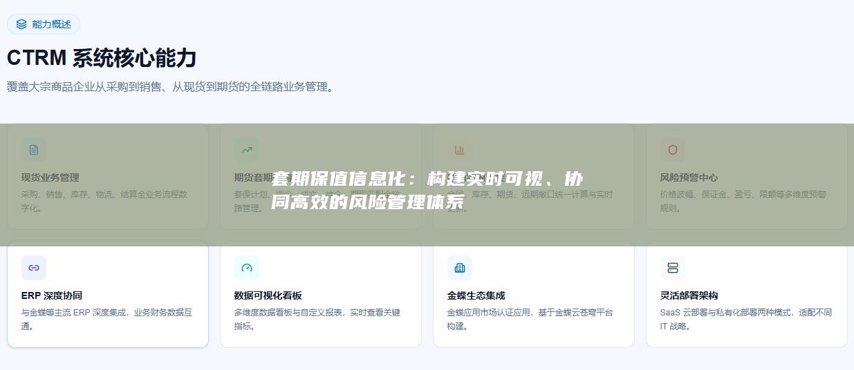 套期保值信息化