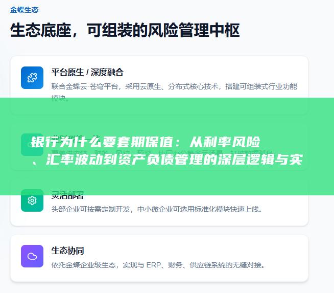 银行为什么要套期保值