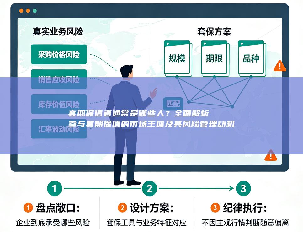 全面解析参与套期保值的市场主体及其风险管理动机