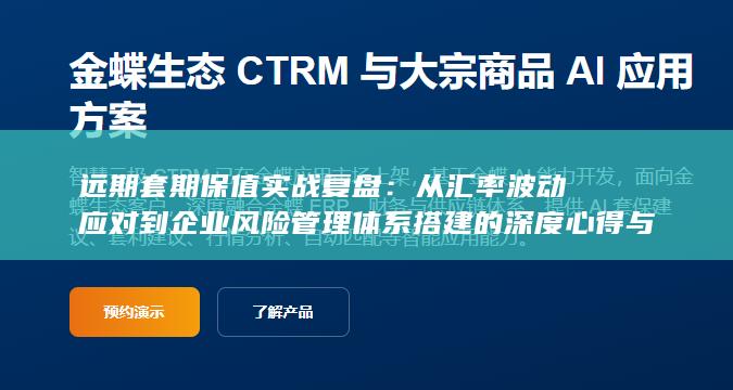 从汇率波动应对到企业风险管理体系搭建的深度心得与经验总结