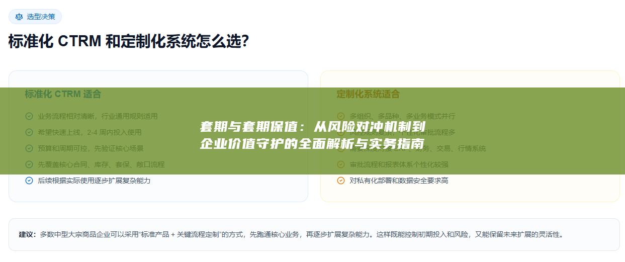 从风险对冲机制到企业价值守护的全面解析与实务指南