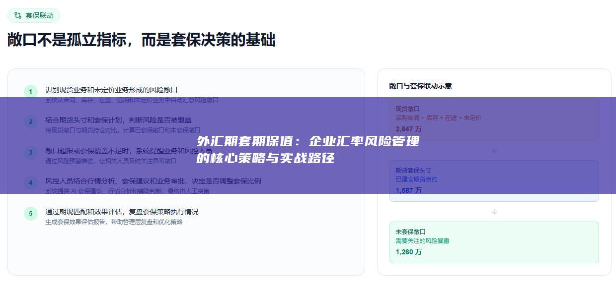 企业汇率风险管理的核心策略与实战路径